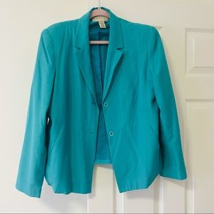 Size 12 Turquoise Blazer